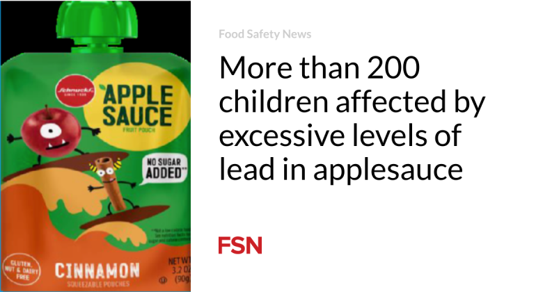 More than 200 kids impacted by extreme levels of lead in applesauce