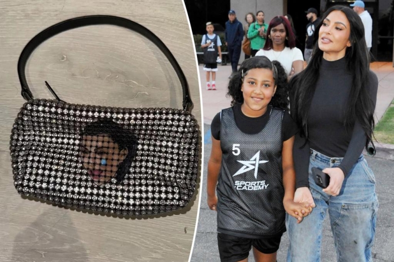 North West gets customized Alexander Wang bag including mother Kim Kardashian’s weeping face