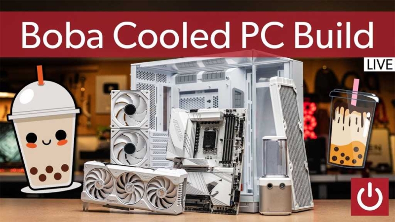 View PCWorld construct a boba tea-cooled video gaming rig