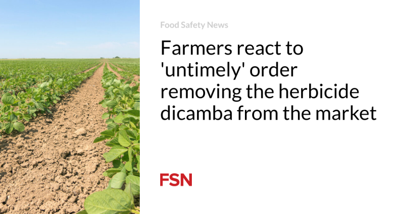 Farmers respond to ‘unfortunate’ order eliminating the pesticide dicamba from the marketplace