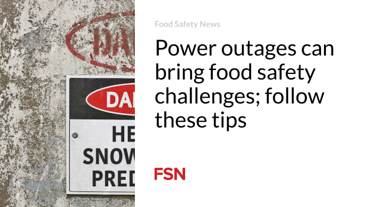 Power blackouts can bring food security difficulties; follow these pointers