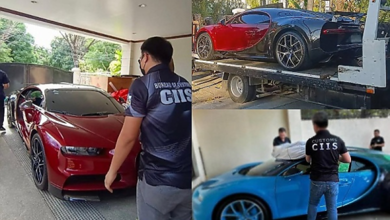 Philippines Customs Seizes Two Bugatti Chirons Smuggled Into The Country Without Proper Taxes/Importation Documents