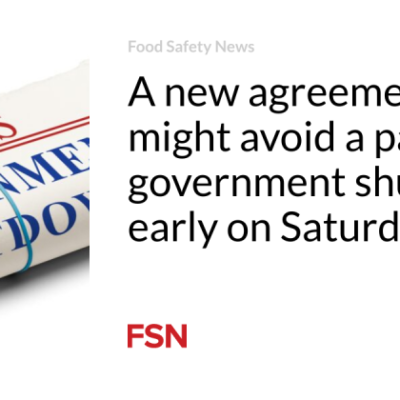 A brand-new arrangement may prevent a partial federal government shutdown early on Saturday