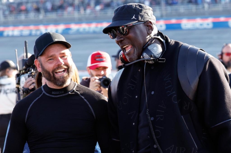 NASCAR delight in a Michael Jordan minute as His Airness offers a huge increase to his post-hoops enthusiasm at the track