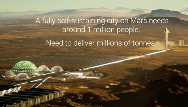 Elon’s Updated Mars City Plan Includes SpaceX Starship Tower Landing This Year