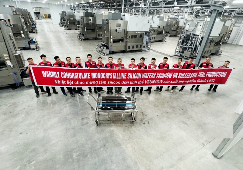 Vsun begins production at wafer center in Vietnam