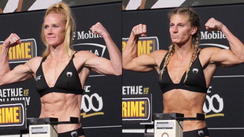 UFC 300 weigh-in video: Kayla Harrison shredded for bantamweight launching vs. Holly Holm