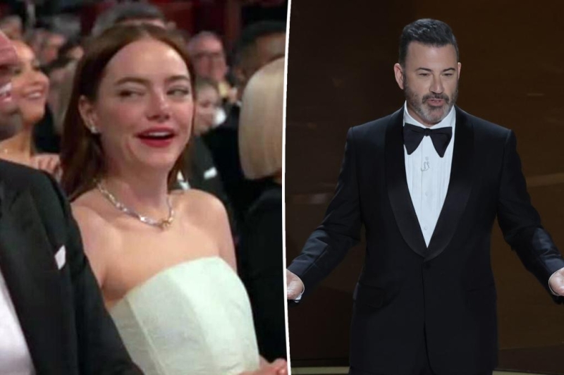 Emma Stone addresses report that she called Jimmy Kimmel a ‘p– k’ over Oscars joke