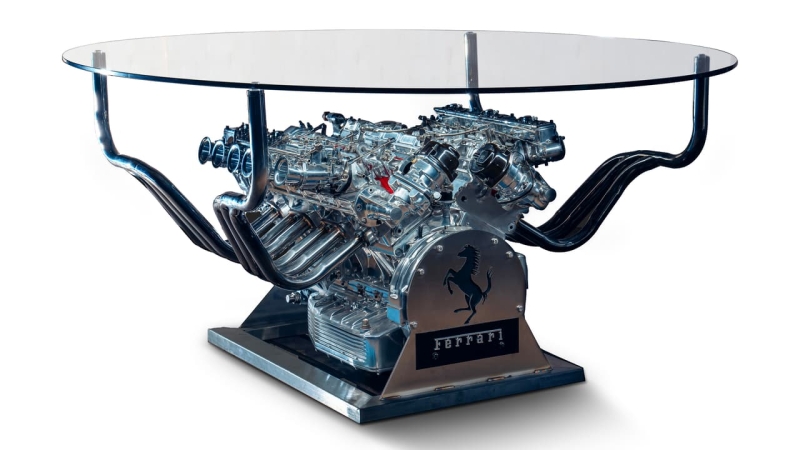This Ferrari V12 table might cost as much as a brand-new Civic Type R