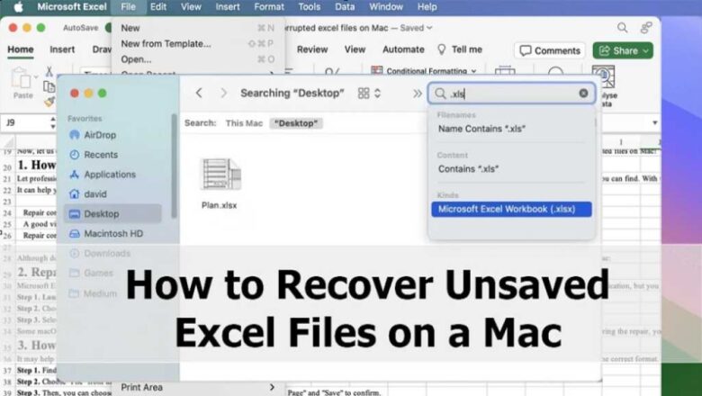 How to recuperate unsaved Excel files on Mac in 4 methods