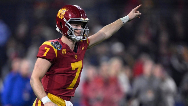 College football spring video game standouts, takeaways: USC offense sputters, Notre Dame QB CJ Carr impresses