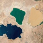 Earth from area: Trio of multicolor lakes look otherworldly in Africa’s Great Rift Valley